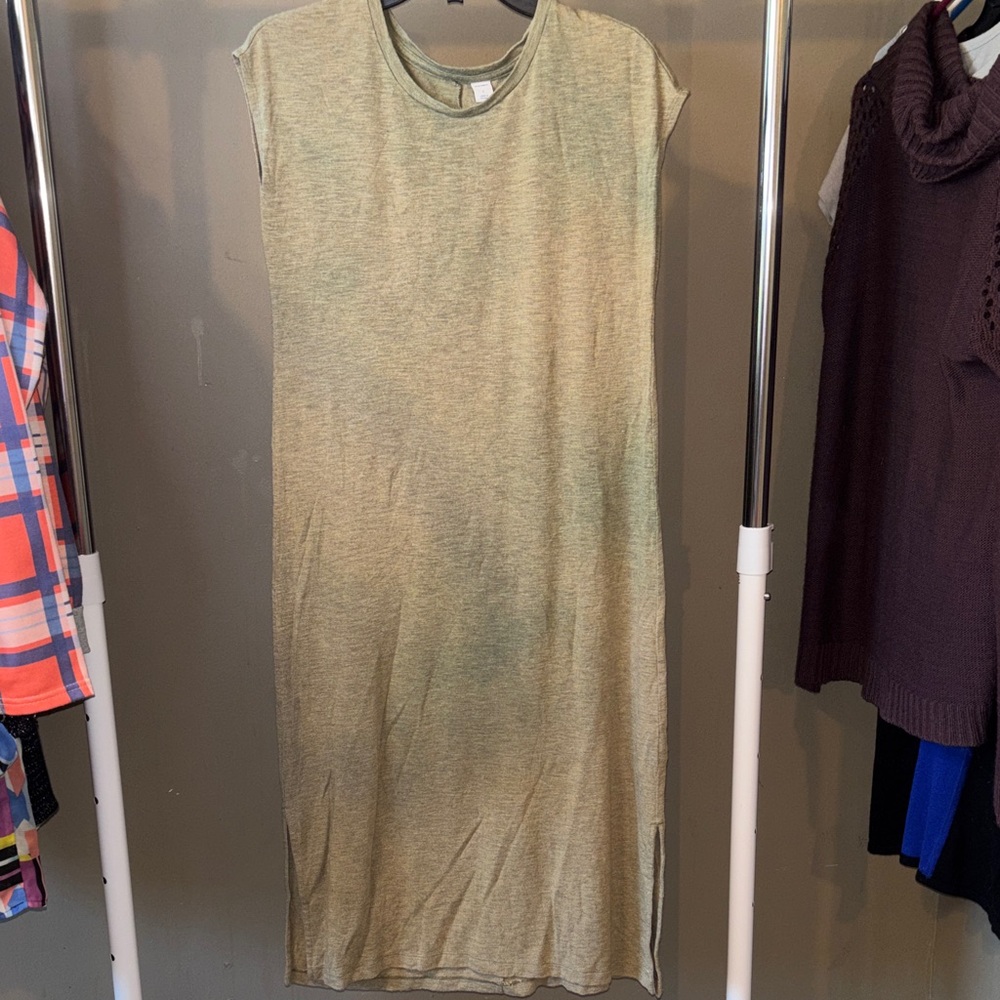 Old Navy Olive Green Midi Dress
